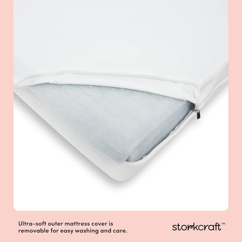 Image of Storkcraft 6-Inch Grow-with-Me Baby Crib & Toddler Mattress