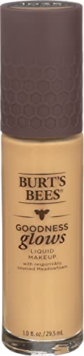 Burt's Bees Goodness Glows Liquid Makeup, Soft Honey - 1.0 Ounce