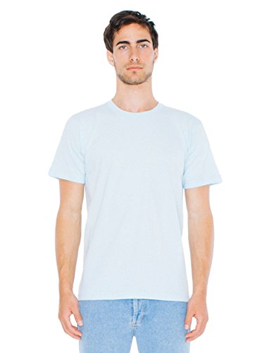 American Apparel Men Fine Jersey Crewneck T-Shirt Size XL Light Blue