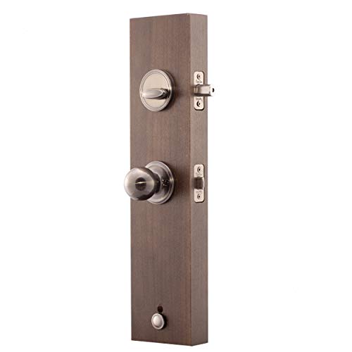 Copper Creek Hz2610Xbk-An Heritage Front Entrance Handleset In Antique Nickle With Ball Knob Interior #TOP3