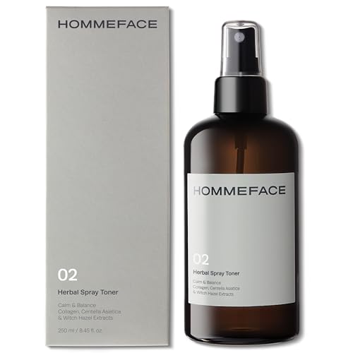 HOMMEFACE Men’s Herbal Spray Face Toner - Alcohol-Free, Hydrating & Balancing Facial Mist - Korean...