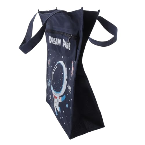 Sac Fourre Tout Toile Grand Format Lot de 4 Cabas de Course et Plage Motif Extraterrestre - 5