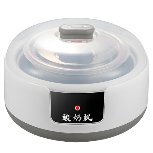 Yogurtera Multifunción, Alta Automatización, Calentamiento de 360°, para Yogur, Natto y Vino de Arroz