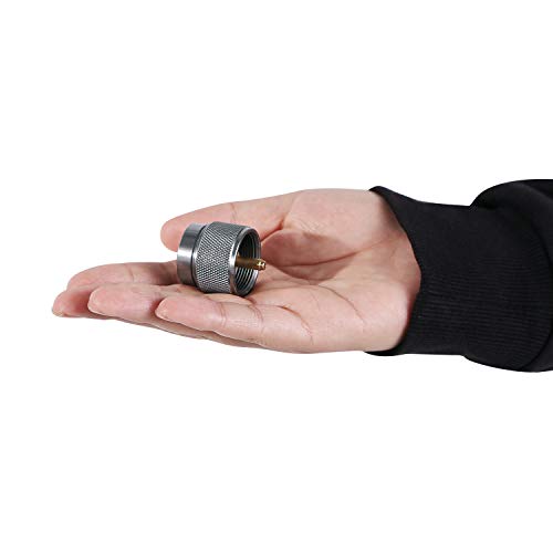 REDCAMP Small Propane Stove Adapter, Input: 16oz./1lb. Small Propane Canister Tank, Output: EN417 Lindal Valve Canister Converter