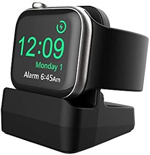 Cozycase Stacja ładująca kompatybilna z Apple Watch Series 9/8/7/SE/Series 6/Series 5/Series 4/Series 3/Series 2/Series 1, uchwyt stacji dokującej do 38/40/41/42/44/45mm (czarna)