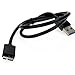 JacobsParts Flat Tangle-Free Short USB 3.0 Cable A-Male to Micro-B (2 Foot)