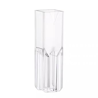 Cuvette 1.5ml / 2.5ml Spectrophotometer Semi Micro Plastic Cuvettes Light Path 10 mm Wavelength Range 340750nm 100 EA