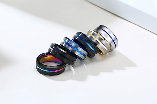 Engraved I Am My Beloved's and My Beloved is Mine Tungsten Carbide Hebrew and English Ring, Grooved Center High Polishing Judaism Wedding Band Ring, Size 7 to 124