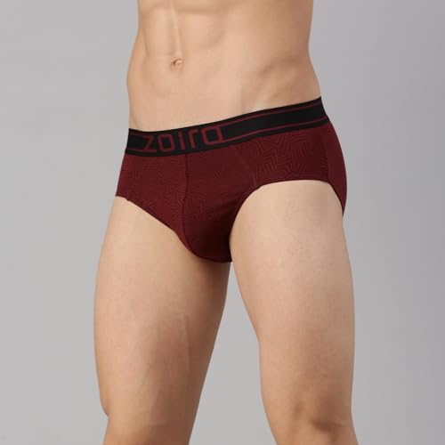 Image of Zoiro Men's Brief | Soft Band | Soft No-Marks Elastic | Breathable Innerwear | Pack of 1 | Color May Vary