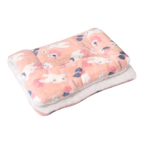 犬用ベッドマットレス | 犬猫用 ふんわりあったかクッションマット,ポータブルソフト暖かいブランケット、小動物睡眠ペットベッド用子犬パッド