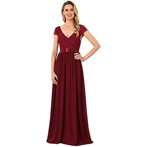 Ever-Pretty Vestido de Gala Largo para Mujer sin Respaldo Cover