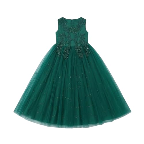 Robe de mariée fille en tulle et coton blanc pour cérémonie de 3 à 8 ans