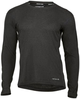 Carhartt Men's Force Midweight Stretch Base Layer Crewneck