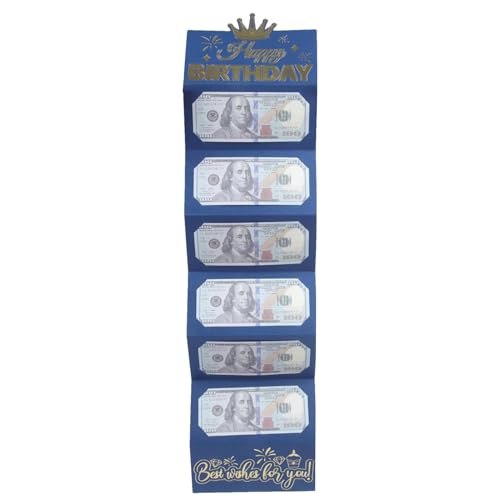 お金の誕生日カード、現金用のお金の封筒 | 面白い誕生日カード | 折りたたみキャッシュホルダー グリーティングエンベロープ クリエイティブ貯金箱 子供、ティーン、大人、男性、女性、用