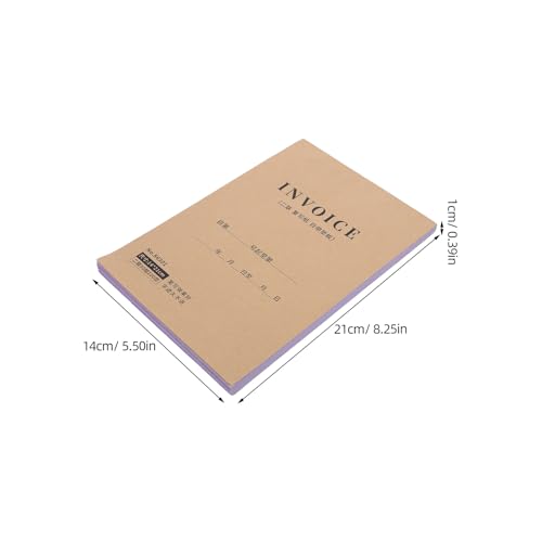 Libro de recibos Hemobllo en inglés de 2 partes con acabados limpios para administración 2