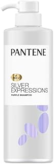 Pantene Silver Expressions, Purple Shampoo and Hair Toner, Pro-V for Grey and Color Treated Hair, Lotus Flowers, 17.9 Fl Oz