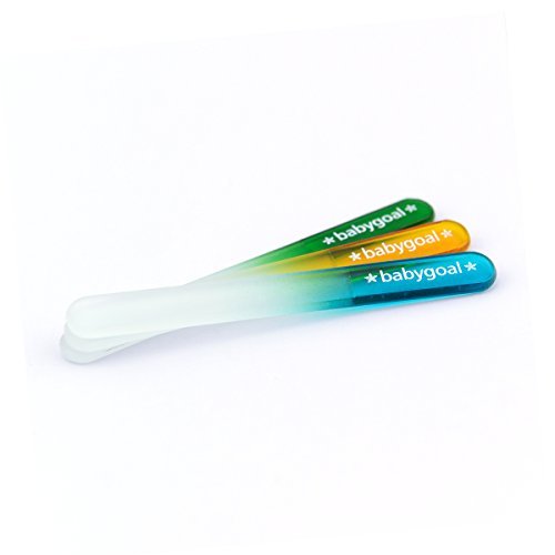 Babygoal Newborn Nail File Baby Nail Files 3 Pack With A Pouch,Genuine Czech Float Glass, Gift For Newborns,Toddlers,Infant, Babies &Young Children 3Nf02 #TOP2