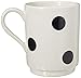 kate spade new york Deco Dot Mug, 1 Count, White