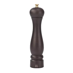 Peugeot Clermont handmatige pepermolen, klassieke maalgraadinstelling, hoogte: 24 cm, hout, bruin, 27971