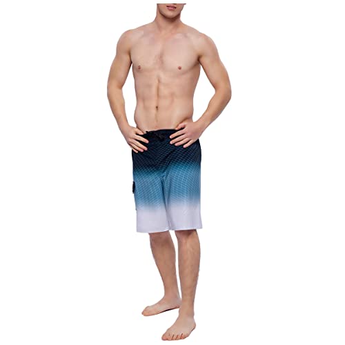 Rokka&Rolla Men's Swim Trunks 9" Quick Dry Stretch Board Shorts Beach Swimwear3