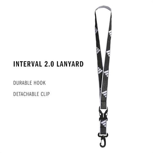 Image of adidas Unisex Adult Lanyard for Keys, ID Badge Holder, Keychain with Breakaway Buckle