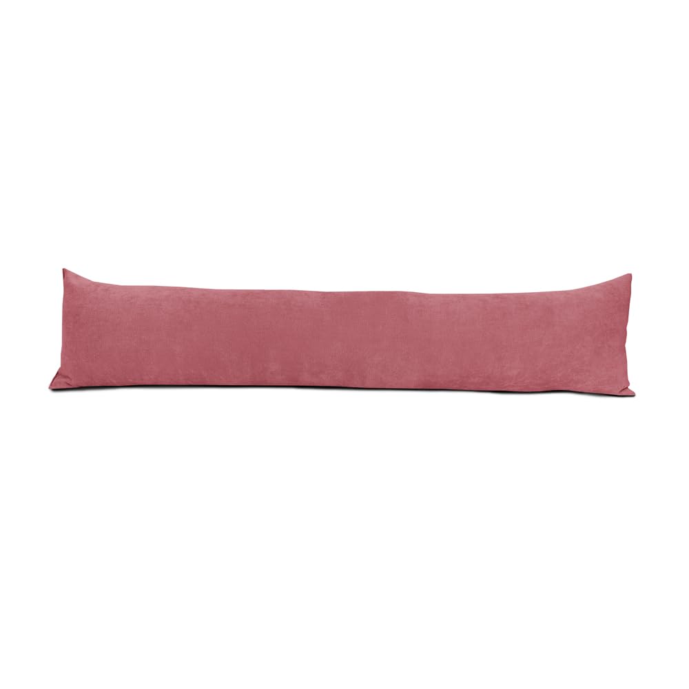Lancashire Bedding Salmon Chenille Draught Excluder Door Cushion Perfect To Keep The Unwanted Drafts Out [, 85 X 20Cm]