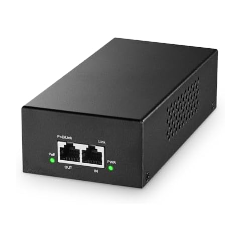 YuLinca Gigabit PoE+ Injector 90W, 802.3af/at/bt Power Over Ethernet Metal PoE Adapter, 10/100/1000Mbps, Non-PoE to PoE Adapter, Plug & Play, Distance Up to 100 Meters (328 ft.) Cover