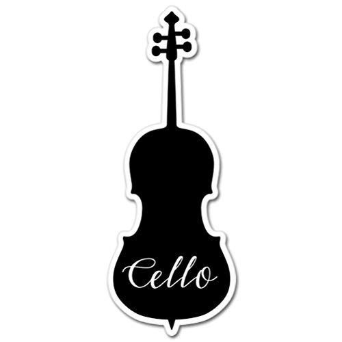 Cello Vinyl Sticker - Select Size