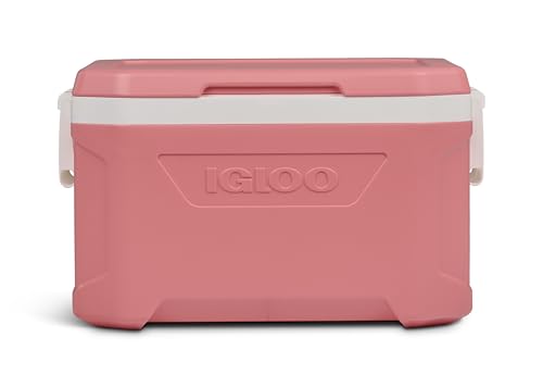Igloo Profile II 50 Qt Hard Cooler | Large Insulated Ice Chest | Flamingo Pink