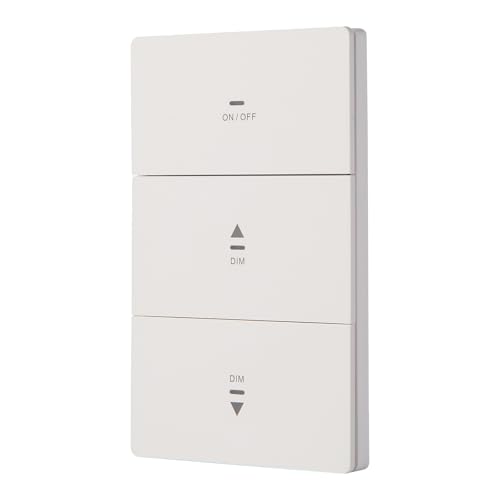 DEEPDYMMY 0-10V Dimmer Switch for LED Lights Push Button Dimmer Light Switch Single Pole or 3-Way 120-277V 500W Max (Triple Control)
