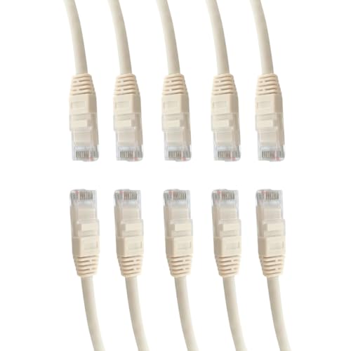 Câble Ethernet blindé Cat6A anti-interférence blanc pour connexion 10G