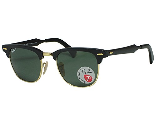 Ray Ban RB3507 Clubmaster Aluminum 136/N5 Black Polarized 51mm