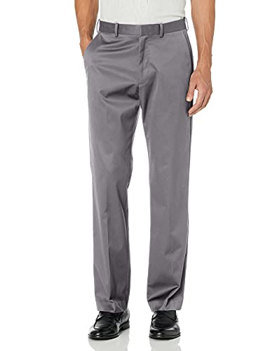 Perry Ellis Men's Flat Front Classic Fit Cotton Pant