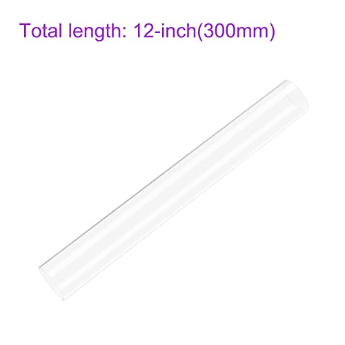 DMiotech 36mmx40mm 12 Klar Acryl Leitung Starre Plastik Schläuche für Aquarium Wasser Rohrleitung Wasser Kühlung System Klempnerei