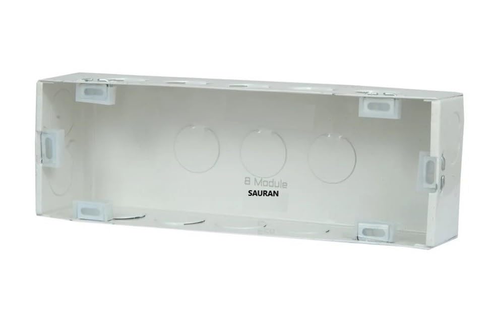 SAURAN Electrical 8-Module HZ Modular Junction Metal Box 10inchX3inch Box (1)-picture-17
