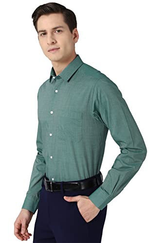 Image of Peter England Green Formal Shirt