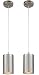 One-Light Adjustable Mini Pendant with Perforated Cylindrical Metal Shade, Brushed Nickel Finish