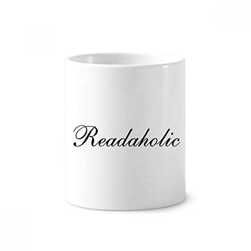 Porte-brosse à dents Readaholic en céramique : gobelet multifonction 350ml pour stylo