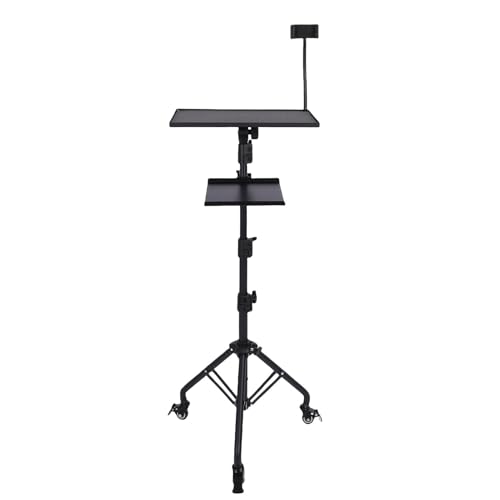 Soporte para proyector ASHATA ajustable con ruedas miniatura 3