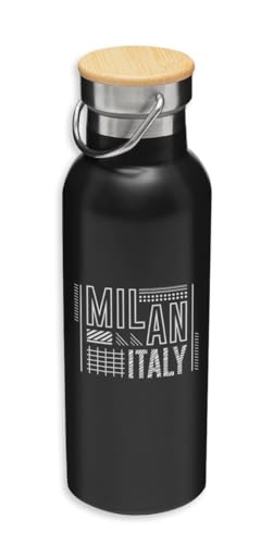 Milan Italy City - Botella aislante, botella ecológica, termo al vacío