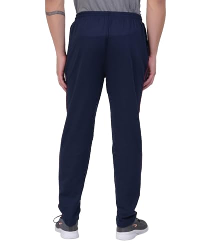 Image of RUGAN Men's Cotton Track Pants Regular Fit | Sports Gym Joggers Lower with Dual Zipper Pockets