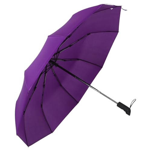 TOVINANNA Large Automatic Umbrella Windproof Golf Umbrella Auto Open/close 23'' Folding Travel Rain