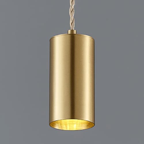Candelabro pequeño de cobre puro estilo nórdico de una sola cabeza para techo