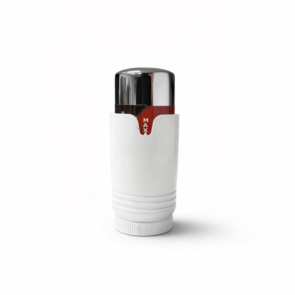 Valvola termostatica per termosifone, testa TRV M30 x 1,5, colore bianco cromato, testa di ricambio per termostato per controllo della temperatura, valvola di riscaldamento, confezione da