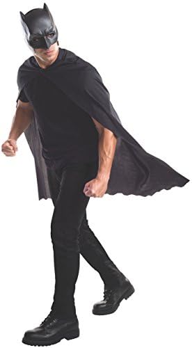 Rubie's Official Adult's Batman Mask and Cape - One Size, Black, World Book Day