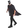 Rubie’s Officiële Batman Masker voor volwassenen en Cape – One Size, Black