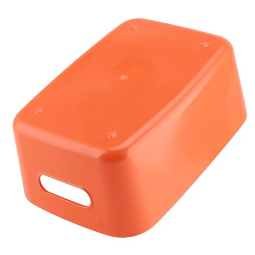 Panier de rangement plastique ajouré avec poignées ergonomiques pour bureau et bain - 6