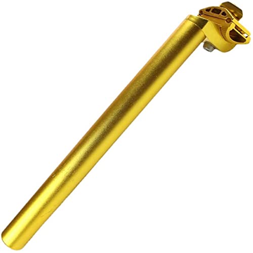 自転車用シートポスト 27.2Mm アルミ合金シートポスト アジャストクランプ付き マウンテンバイクロードトラック用 27.2X300Mm、ゴールド