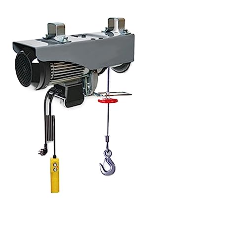 Micro Electric Hoist Crane Household Small Lift Hoist 1 Ton / 0.5T Winch Decoration Crane for Cars, Home Improvement, Cargo Handling(30M)