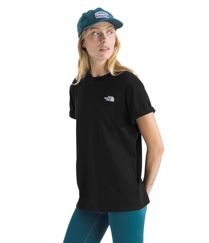 THE NORTH FACE Women's Evolution Simple Dome Relaxed Short-Sleeve Tee | Cotton T-Shirt with Classic Embroidered Logo